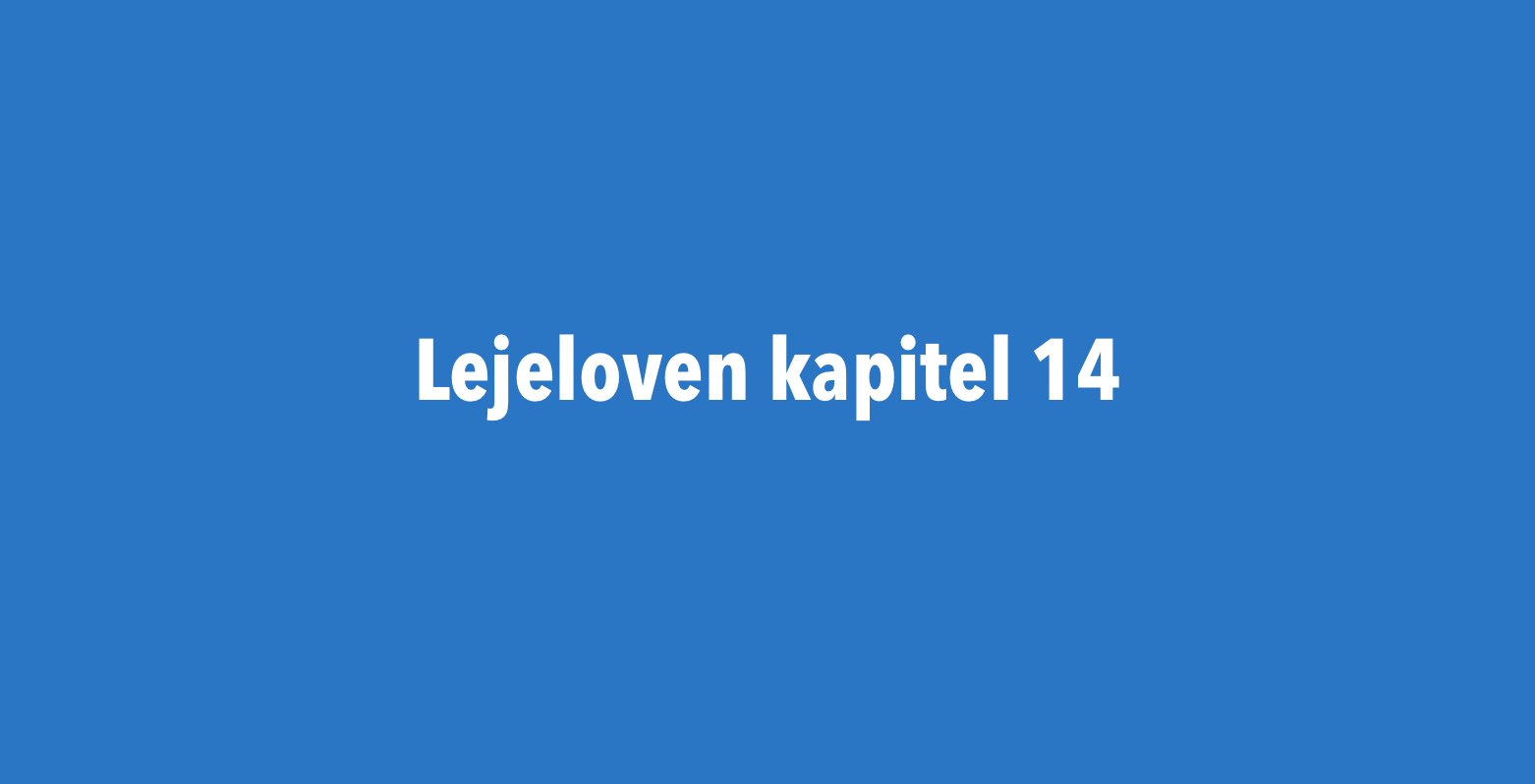Lejelovens Kapitel 14