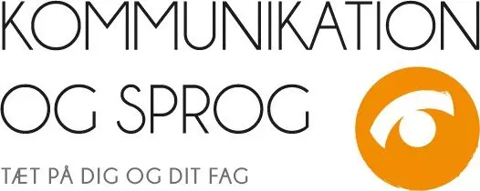 Kommunikation og sprog logo